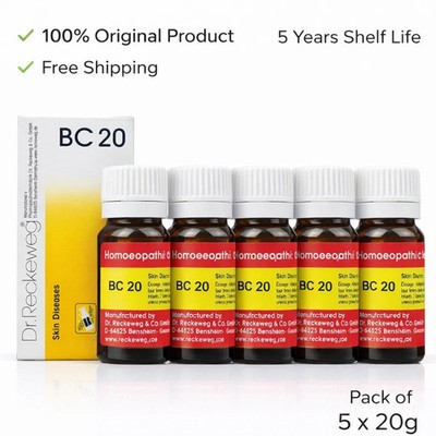 Dr Reckeweg BC 20 Tablets 20g Homeopathic General Wellness Support 5 Pack
