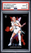 Panini 2024 Select WNBA Cameron Brink Sparks Black Color Blast #6 PSA 10 RC