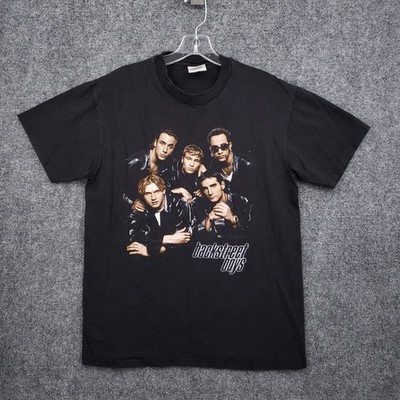 VINTAGE Backstreet Boys Band T Shirt Mens Adult M Black Tour 1998