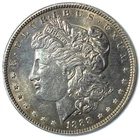 1888 $1 Morgan Silver One Dollar Philadelphia AU