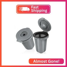 Reusable Filter Cup for Cuisinart (Upgraded Version - 2 PACK Gray)