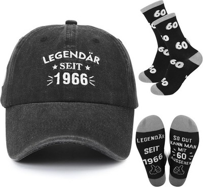 Utensilsto Geburtstagsgeschenk Männer 60 50 Baseball Cap Lustige Socken
