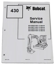Bobcat 430 Compact Excavator Service Manual Shop Repair Book 1 Part # 6902318
