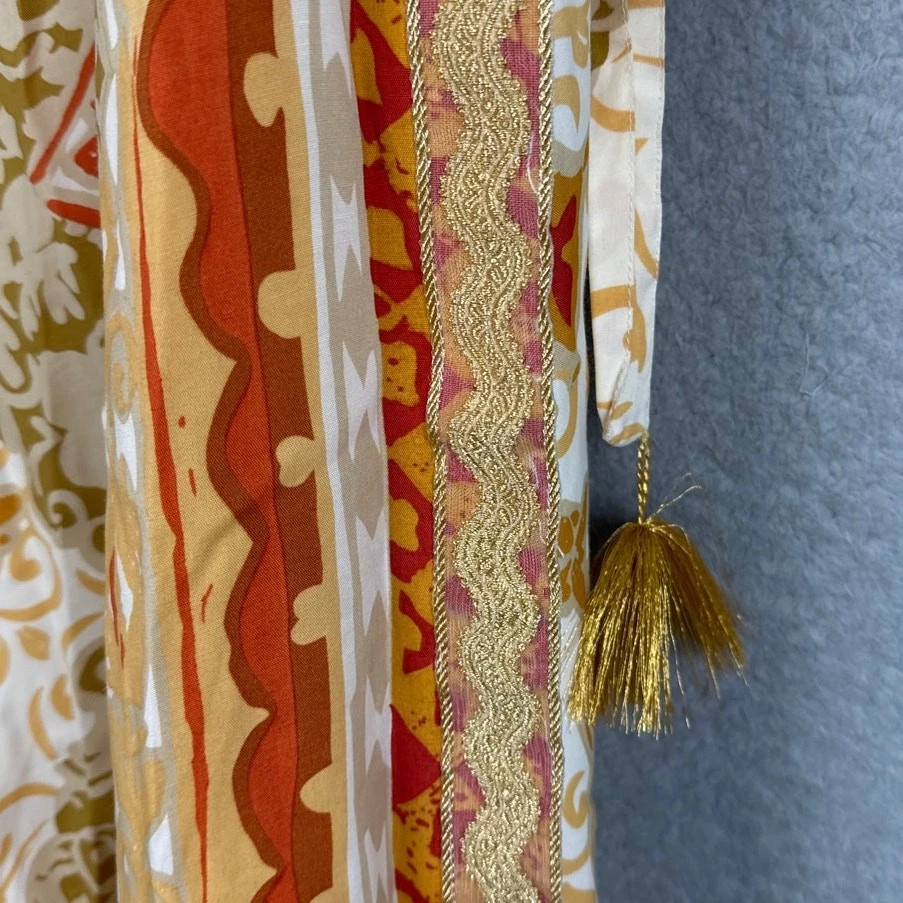 Maxi Falda Suave Surroundings Rayón Envoltura Completa Corbata Cintura Bohemia Marroquí Talla L  Foto 3 de 4