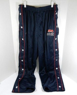 2000s Team USA Basketball Game Issued Navy Tear Away Pants XL DP46803