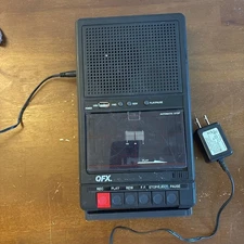 QFX Retro-39 Shoebox Cassette Tape Recorder USB Player