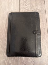 Hamilton Filofax A5 Vintage Personal Leather Wallet Black
