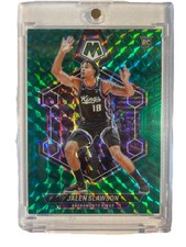2023-24 Panini Mosaic Green Mosaic Prizm Rookie #206 Jalen Slawson Kings NBA