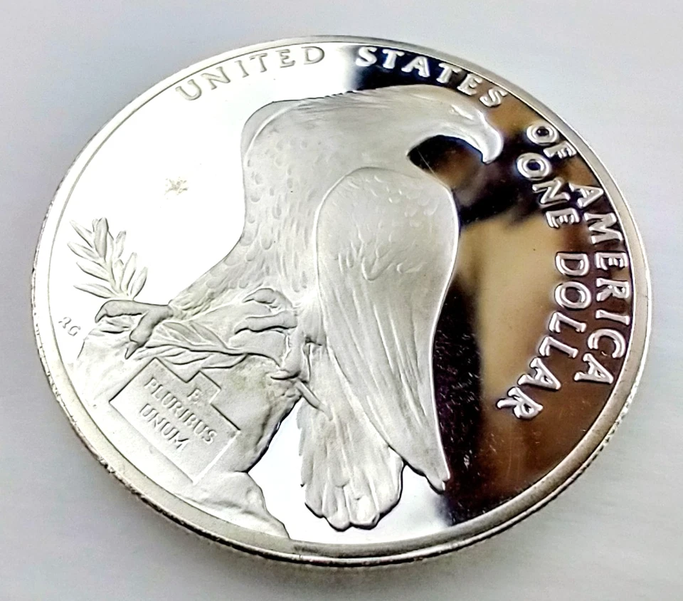 1984-S доказательство LA Олимпийских игр памятный серебряный доллар $1 ⁄⁄ 90% серебра [Z6] - Изображение 3 из 4