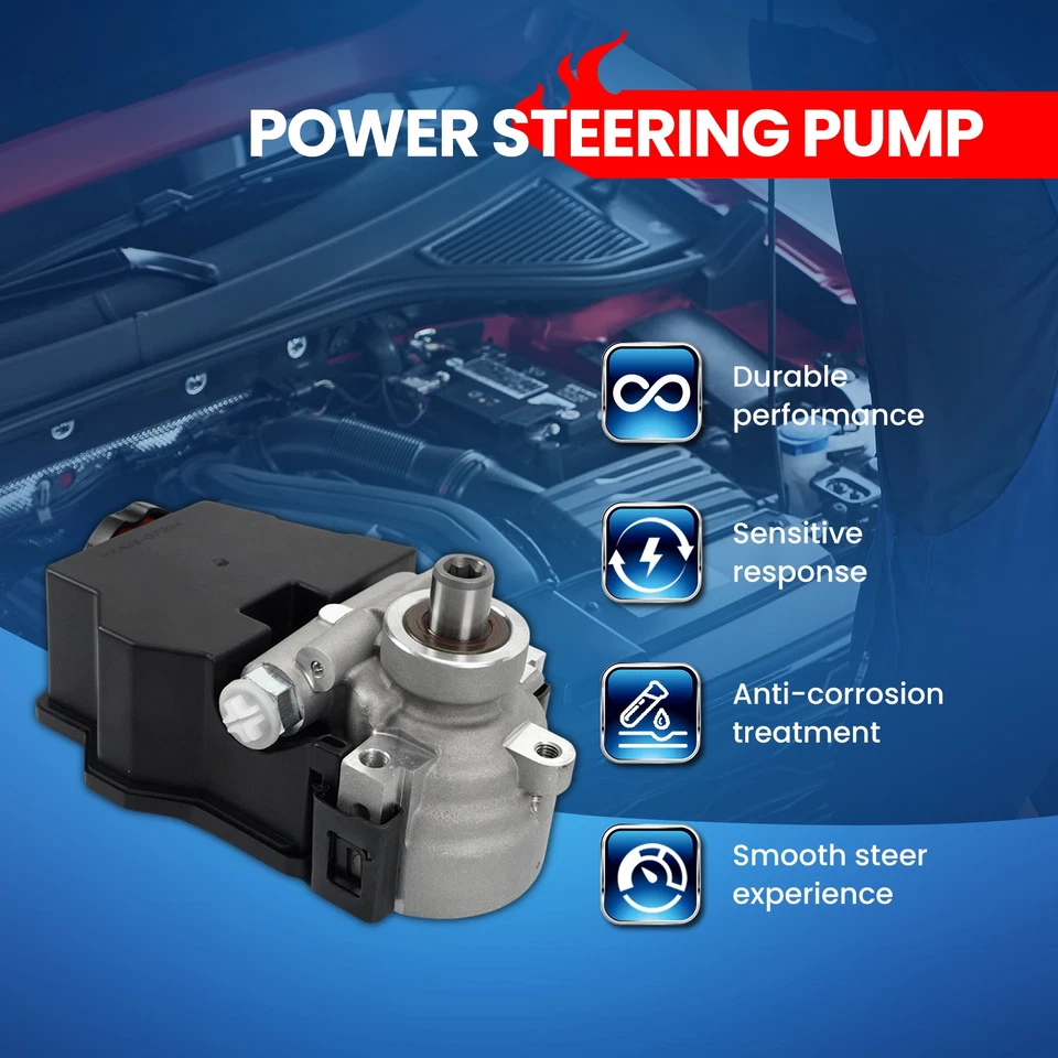 Power Steering Pump for 1998-2002 Chevrolet Camaro Pontiac Firebird 5.7L - Image 3 of 4