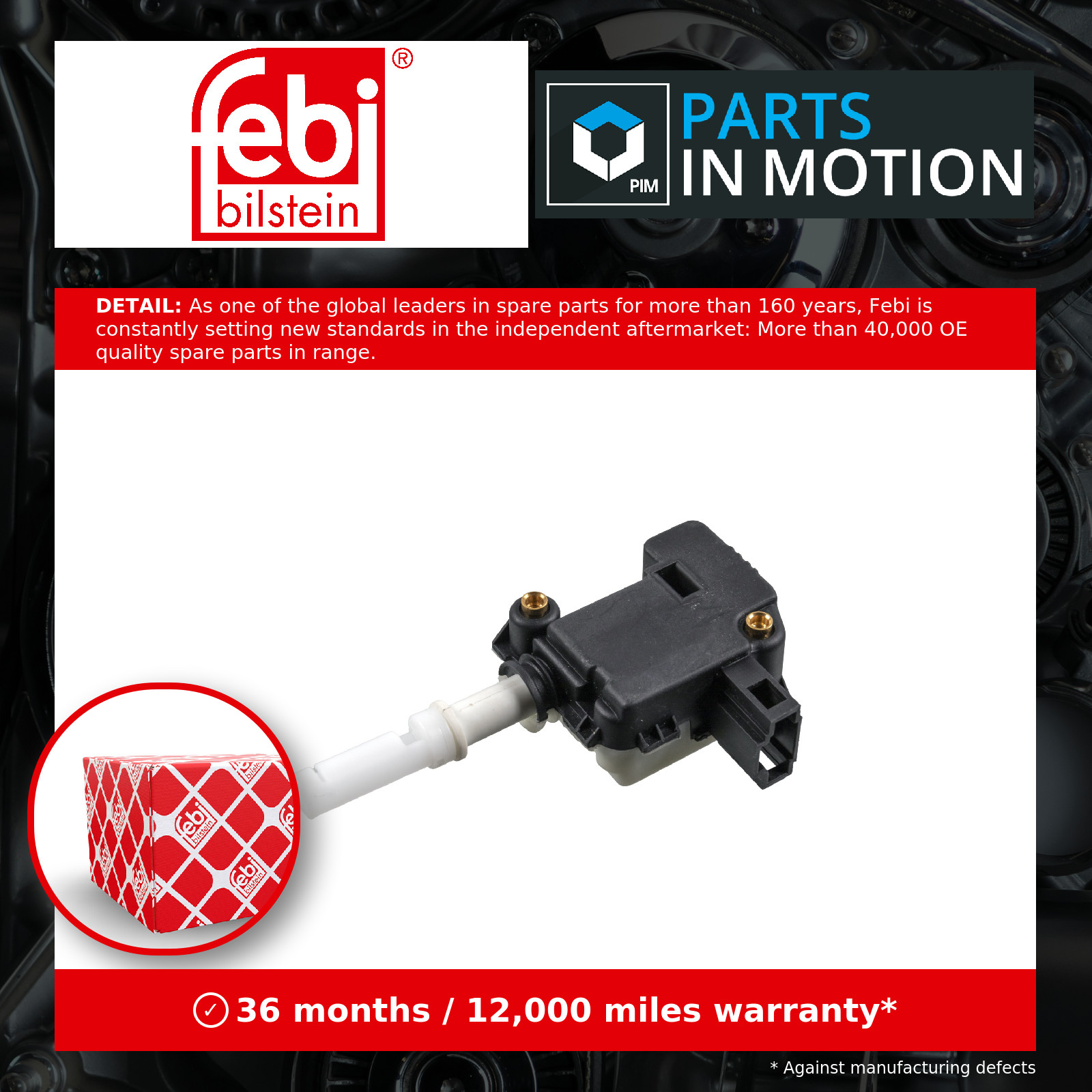 Adjustment Motor For Central Lock 197340 Febi 2H1820510 3B5827061C Quality New