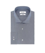 Calvin Klein Mens Non-Iron Stretch Button Down Dress Shirt