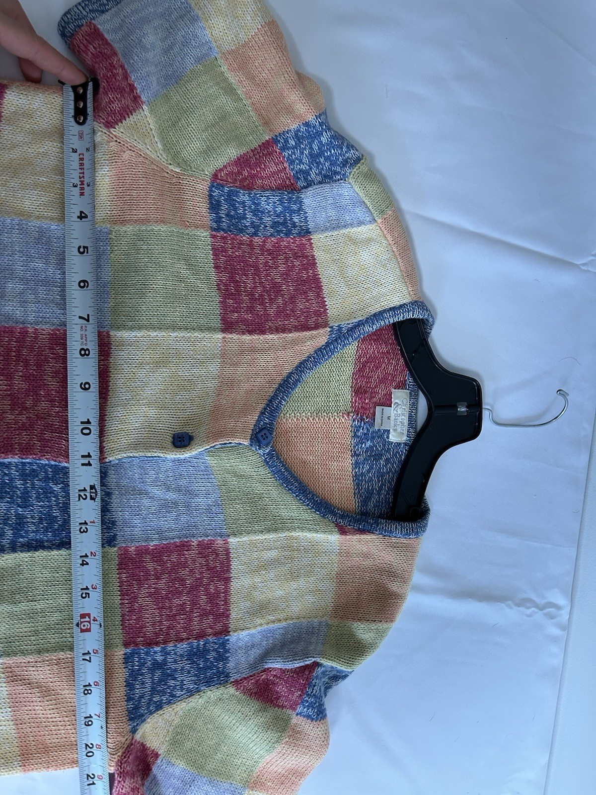 Christopher & Banks Size Medium Patchwork Sweater… - image 6