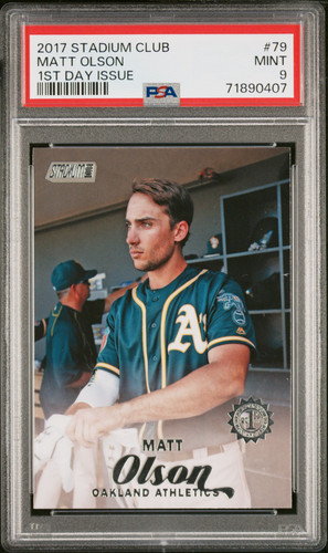 Matt Olson [First Day Issue] #79 2017 Stadium Club card