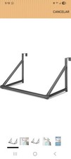 Gunmetal Over-the-Door Hanger Rack: Space-Saving Clothes Organization Solution