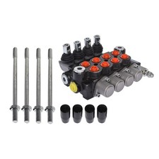 SAE 4 Spool Hydraulic Monoblock Double Acting Control Valve 11 GPM Ports