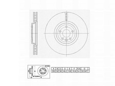 Disc Brake Rotor-FVP Premium Replacement Coated WINSTOP fits 17-20 Jaguar F-Pace