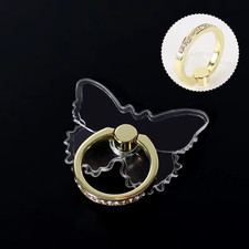 Transparent 360° Rotating Cell Phone Ring Holder Stand For iPhone Xiaomi UK