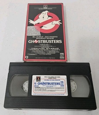 GHOSTBUSTERS VHS Tape 1985 Supernatural Comedy Bill Murray Red Border Full Box