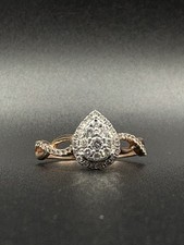 Jared Pear Natural Diamond/Pink Sapphire Prom...