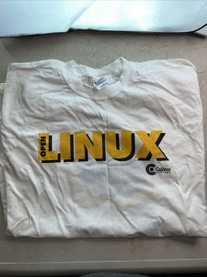 Vintage Caldera Systems  Open Linux / Linux for Business  T-Shirt XXL 90s Promo