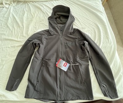 NWT Helly Hansen Odin Pro Shield Jacket Men s Size XL Black Hybrid Softshell