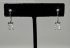 925 Sterling Silver Cz Earrings w/Faux Pearl Necklace I.O.B 34.7g — photo 2