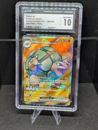 2023 Pokemon 151 Golem EX #189 CGC 10 Gem Mint Low Pop Rare
