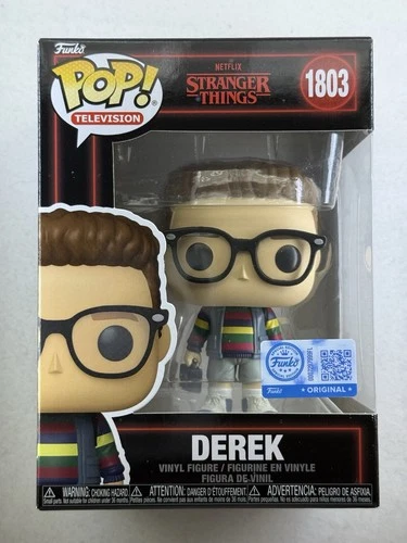 Funko Pop! Derek Turnbow #1803 Stranger Things Amazon Exclusive w/ Protector