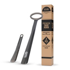 2 Pack Plastic Shoe Horns 17.7 Inch Extra Long Handle Seniors Travel Helper