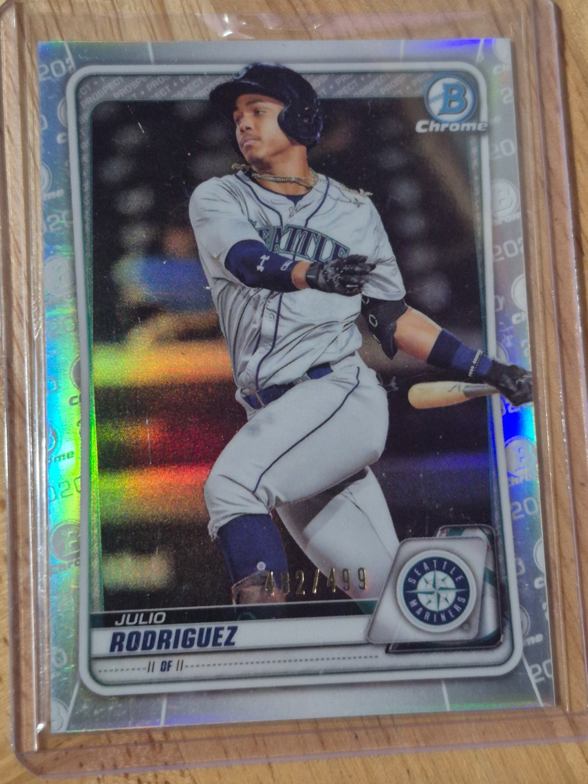 2021 Bowman - Chrome Prospects Julio Rodriguez #BCP-86 Refractor /499 (RC)