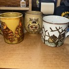Vintage Stoneware Owl Mugs Vintage 1970 All In Excellent Condition Lot Of 3 ￼￼ — photo 7
