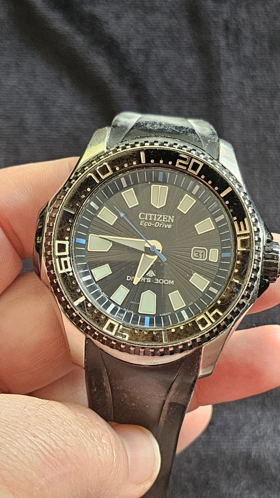 Working Citizen Men's Watch Eco-Drive Vintage Dive - vintagewatches.pk