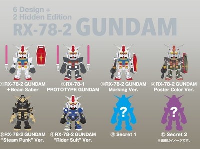 Qmsv mini rx78-2 gundam 1 box (8 pieces) | eBay