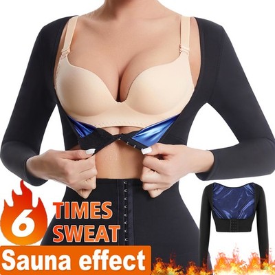 Women Arm Trimmer Vest Sauna Sweat Adjustable Arm Slimmer Sports Top Weight Loss