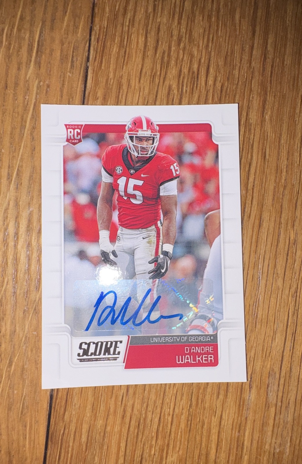 2019 Score - Rookies D'Andre Walker #373 Signatures (AU, RC)
