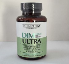 Total Nutra DIM Ultra 455mg Hormone Support Estrogen Balance 60 Caps Exp 03/2027