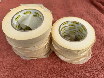 Line-x masking Paint Tape For Truck Bedliner Undercoating 12 Rolls Autobody Shop