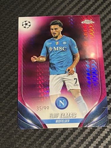 2023-24 Topps Chrome UEFA Club Competitions - Eljif Elmas Pink Refractor /99