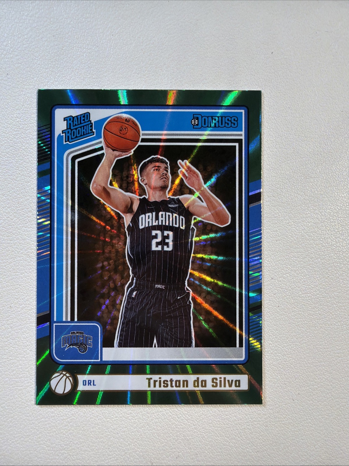 2024-25 Donruss Tristan da Silva Holo Green Laser Rated Rookie #203 Magic
