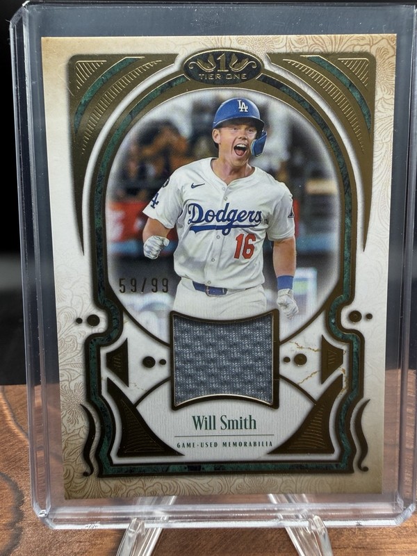 2026 Tier One Will Smith Red /25 Talent Relic Dodgers Game Used