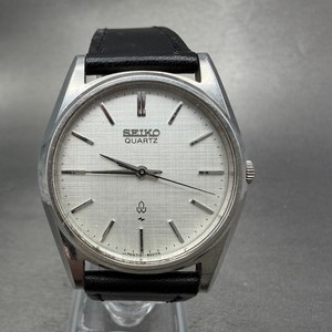 Seiko Watch Men 35mm Silver Dial Steel Round 7121-8000 Vintage PARTS