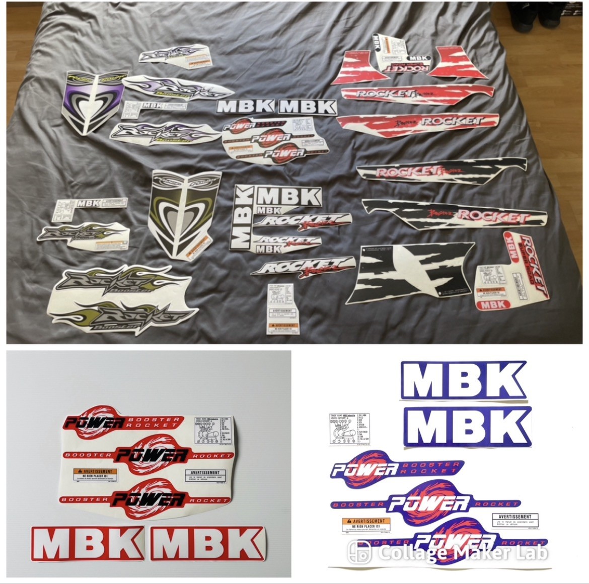 Kit Déco MBK Rocket graphisme urbain pour rassemblement et run scooter