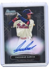 2022 Yhoswar Garcia Bowman Sterling Auto RC #PA-YG (H402) $6 MAX SHIP