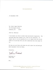 Assistant To Jonas Salk -8x10 Letter - Signed | Autograph