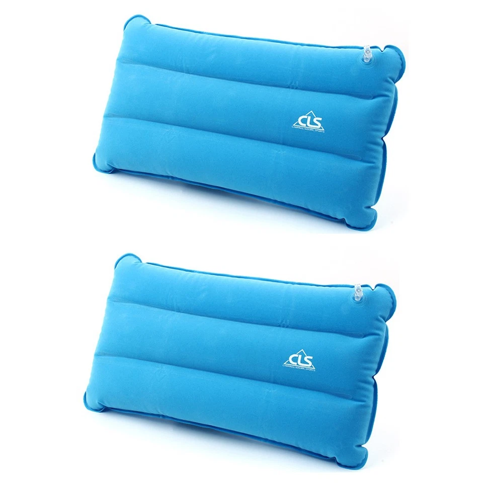 2 Pack Ultralight Inflatable Camping Pillows for Sleeping & Travel With Pouch