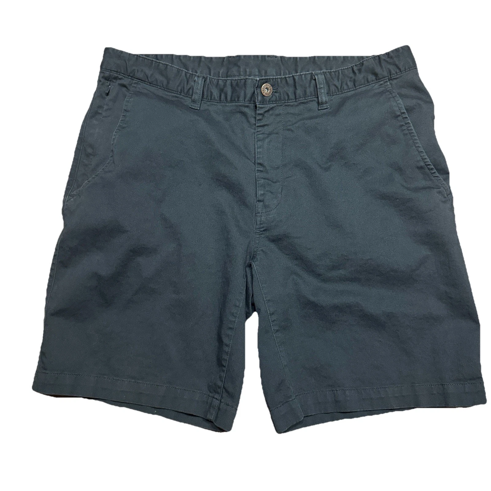 The North Face Khaki Black Hiking Outdoor Flat Front Shorts Mens Size 36 x 8
