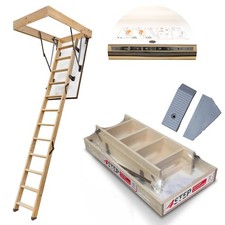 4Step Bodentreppe Gedämmt GREENLINE Dachbodentreppe 120x60 cm 35mm 1,2W/m2K