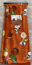 Peanuts Snoopy Charlie Brown Fall Thanksgiving Throw Blanket 50 X 70 NEW