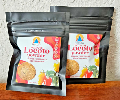 ORGANIC FREEZE DRY LOCOTO (ROCOTO) 2 SACHETS 10G FOR TRADITIONAL BOLIVIAN LLAJWA